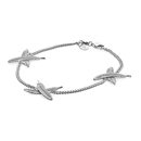 Feather Kisses Bracelet Silver