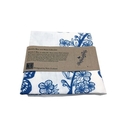 Blue Manuka on White Teatowel