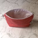 Large Makeup Bag Red Geo