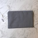 Large Pouch Black Stripes