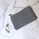 Mini Pouch Black Stripes