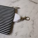 Mini Pouch Black Stripes