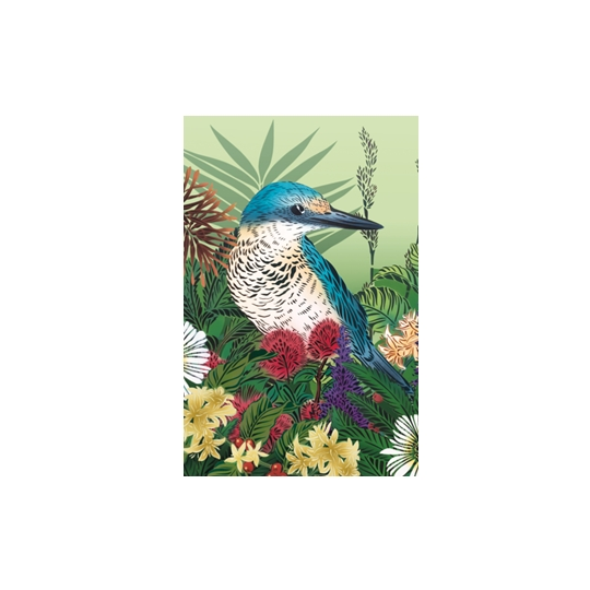 Kotare and Pohutukawa Sage Card