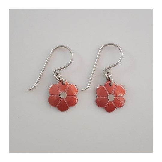 Copper Daisy Earrings