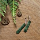 Pounamu Earrings Stg Silver Small