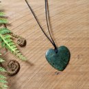 Darren Hill Pounamu Pendant Heart Medium