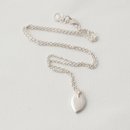 Leaf Charm Necklace Silver