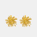 Mt Cook Lily Studs 22ct Gold Plate