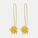 Mt Cook Lily Stems Earrings 22ct GP