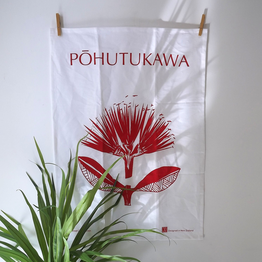 Pacific Pohutukawa Teatowel