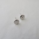 Leaf Dot Studs Silver