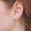 Emergence Silver Lotus Flower Studs