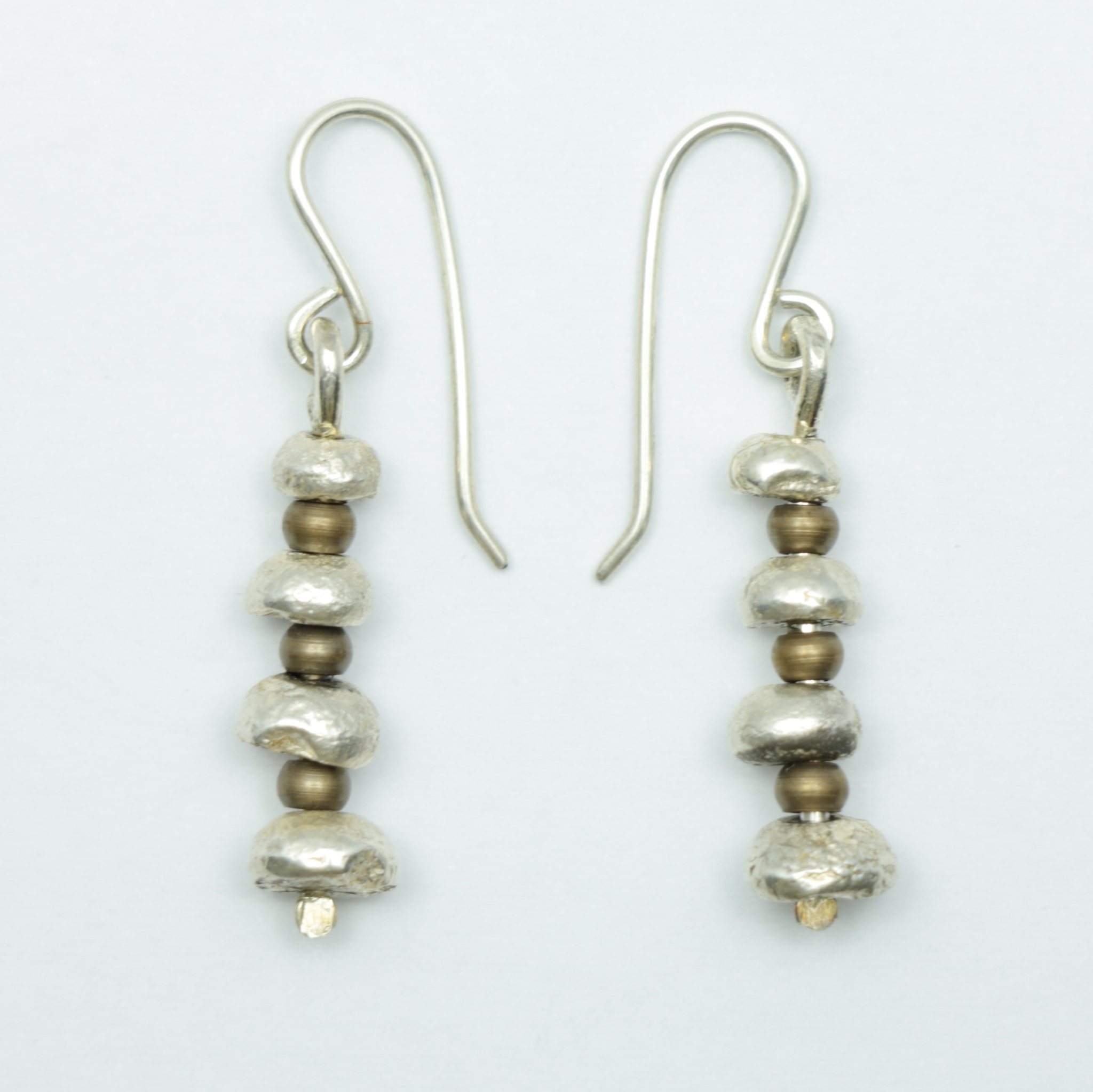 Pirepire Earrings Silver Brass - Jewellery at The Vault NZ - NZ