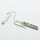 Papa Slab Earrings Silver