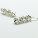 Short Live Wire Earrings Silver