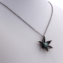 Floating Lotus Necklace Silver