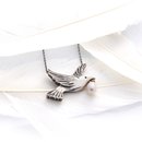 Dove Necklace Silver with Pearl