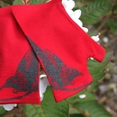 Merino Mitts Short Tui Ruby