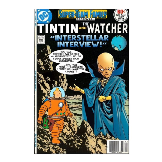 Tintin and the Watcher Print A4