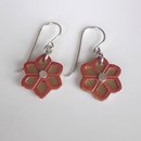 Brass Daisy Earrings Copper Cutout