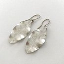 Silver Tarata Leaf Earrings Large