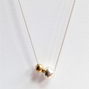 Opulence Necklace Silver Gold Plated