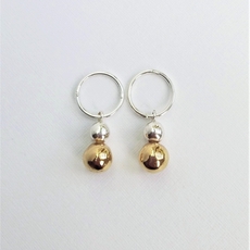 Opulence Earrings Silver and Gold Plate-jewellery-The Vault