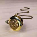 Military Button Locket Brass