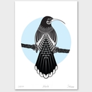 Huia Limited Edition Print A4