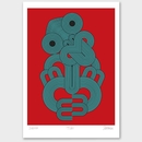 Red Tiki Limited Edition Print A4