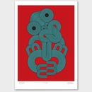 Red Tiki Limited Edition Print A3