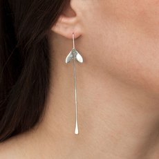 Aarahi Earrings French Hooks Silver-jewellery-The Vault