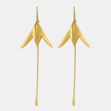 Kaitiaki Earrings French Hooks 22ct GP-jewellery-The Vault