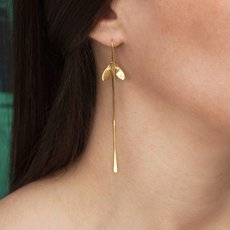 Aarahi Earrings French Hooks 22ct GP-jewellery-The Vault