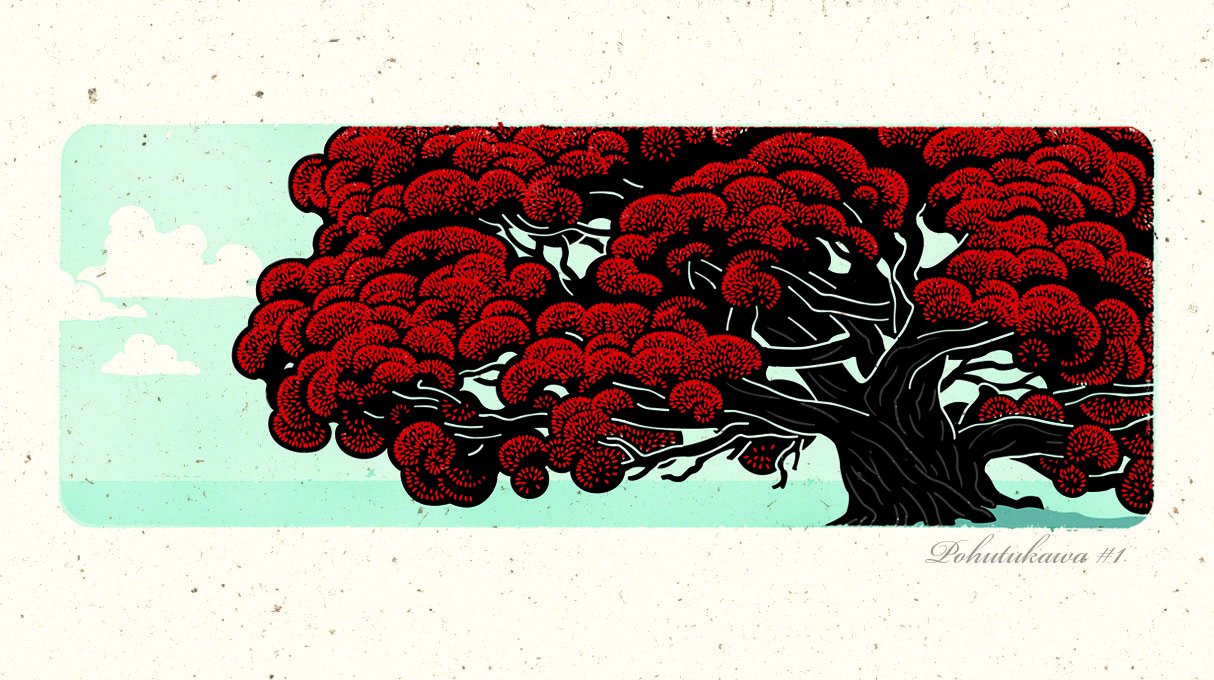 Pohutukawa Card NZ Cards at The Vault NZ