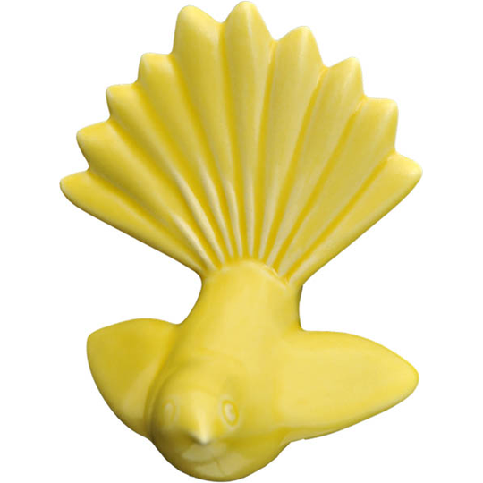 Ceramic Fantail - Yellow