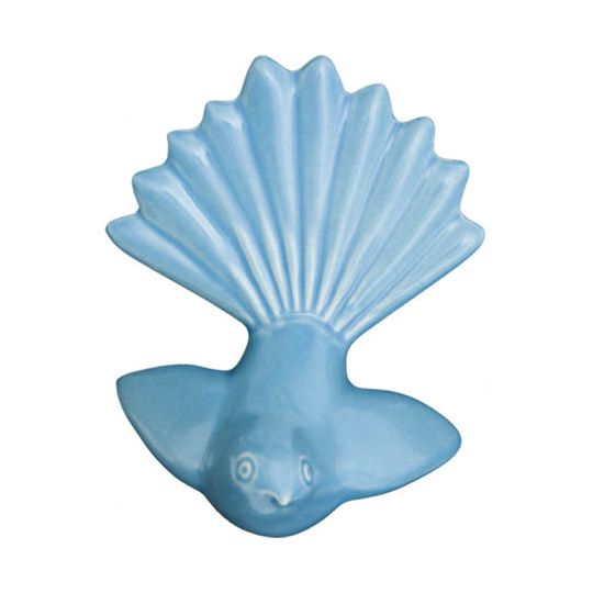 Ceramic Fantail - Aqua