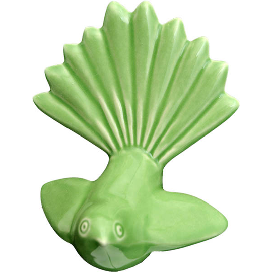 Ceramic Fantail - Green