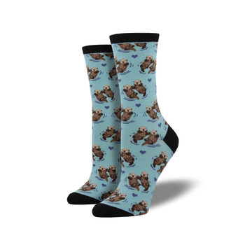 Woman's Socks Significant Otter Blue Chalk