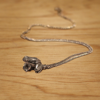 Silver Frog Pendant