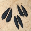 Up-Bicycled Feather Earrings Large