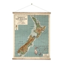 Wall Chart NZ Dominion Map Medium
