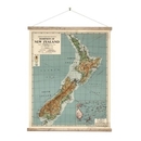 NZ Dominion Map Wall Chart